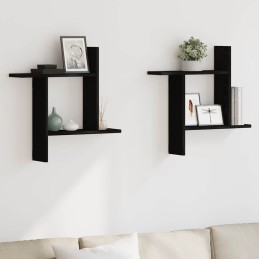 Wandregale 2 Stk. Schwarz...