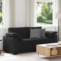 Zweisitzer-Sofa Schwarz 140...