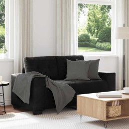 Zweisitzer-Sofa Schwarz 120...