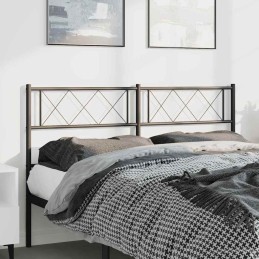 Kopfteil Metall Schwarz 135 cm