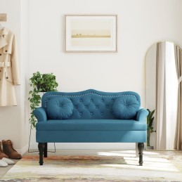 Sitzbank mit Kissen Blau...