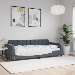 Tagesbett Dunkelgrau 80x200...