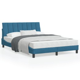 Bett mit Matratze Blau...