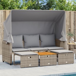 Outdoor-Sofa 3-Sitzer mit...