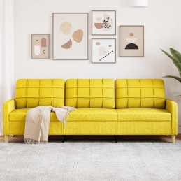 3-Sitzer-Sofa Hellgelb 210...