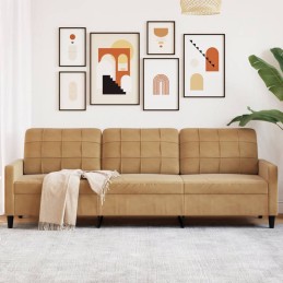 3-Sitzer-Sofa Braun 210 cm...