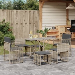 7-tlg. Garten-Essgruppe mit...