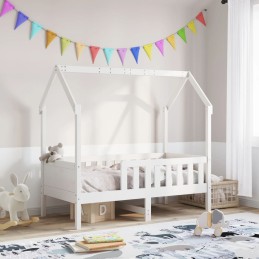 Kinderbett Hausbett Weiß...