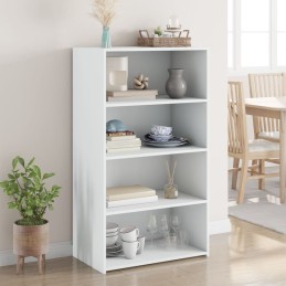 Highboard Weiß 70x41x124 cm...