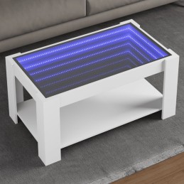 LED-Couchtisch Weiß...