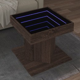 LED-Couchtisch Braun...