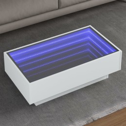 LED-Couchtisch Weiß...
