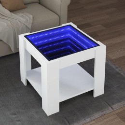LED-Couchtisch Weiß...