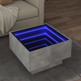 LED-Couchtisch Betongrau...
