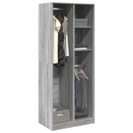 Kleiderschrank Grau Sonoma...