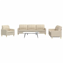 3-tlg. Sofagarnitur Creme...