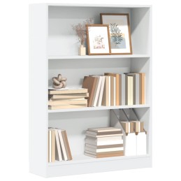 Bücherregal Weiß 80x24x109...