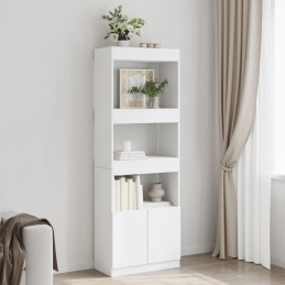 Highboard Weiß 63x33x180 cm...