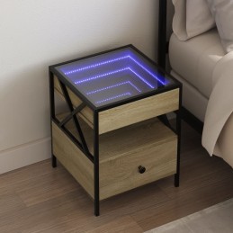 Nachttisch mit Infinity-LED...