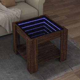 LED-Couchtisch Braun...