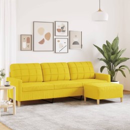 3-Sitzer-Sofa mit Hocker...