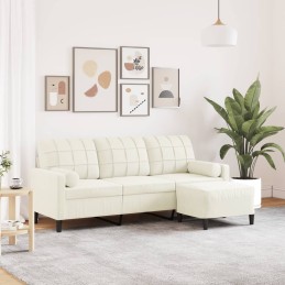 3-Sitzer-Sofa mit Hocker...