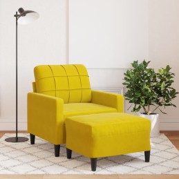 Sessel mit Hocker Gelb 60...