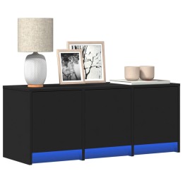 TV-Schrank LED Schwarz...