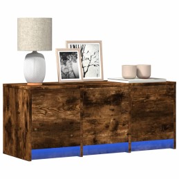 TV-Schrank LED Räuchereiche...
