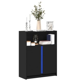 LED-Sideboard Schwarz...