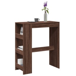 Bartisch mit Regal Braun...