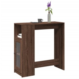 Bartisch mit Regal Braun...