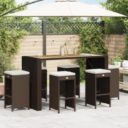 Garten-Barhocker mit Kissen...