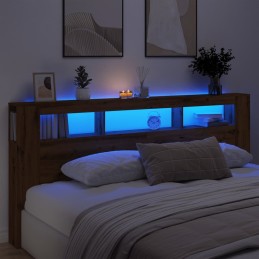 LED-Kopfteil Artisan-Eiche...