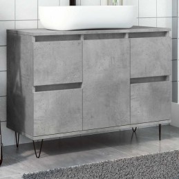 Badschrank Betongrau...