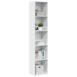 Bücherregal Hochglanz-Weiß...
