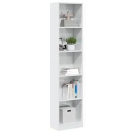 Bücherregal Hochglanz-Weiß...