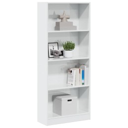 Bücherregal Hochglanz-Weiß...