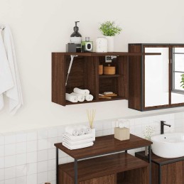 Bad-Wandschrank Braun...