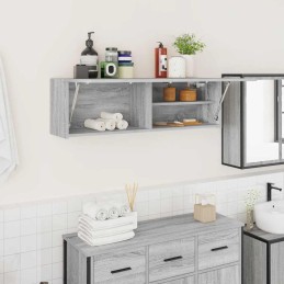 Bad-Wandschrank Grau Sonoma...