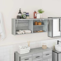 Bad-Wandschrank Grau Sonoma...