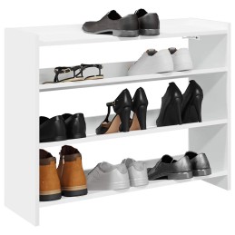 Schuhregal Weiß 80x25x62 cm...