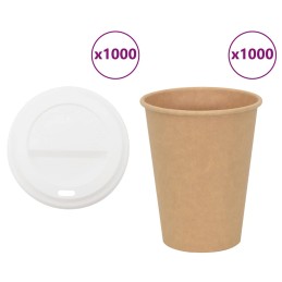 Pappbecher mit Deckeln 1000...