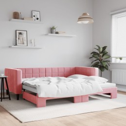 Tagesbett Ausziehbar Rosa...