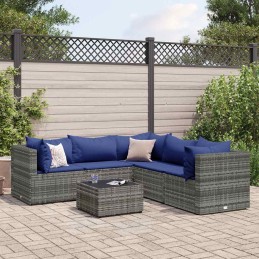 6-tlg. Garten-Lounge-Set...
