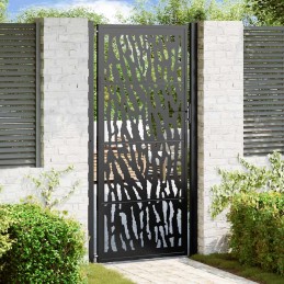 Gartentor Schwarz 105x205...
