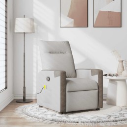 Massagesessel Wolkengrau Stoff
