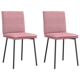 Esszimmerstühle 2 Stk. Rosa...