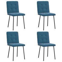 Esszimmerstühle 4 Stk. Blau...