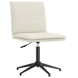 Esszimmerstuhl Creme Samt